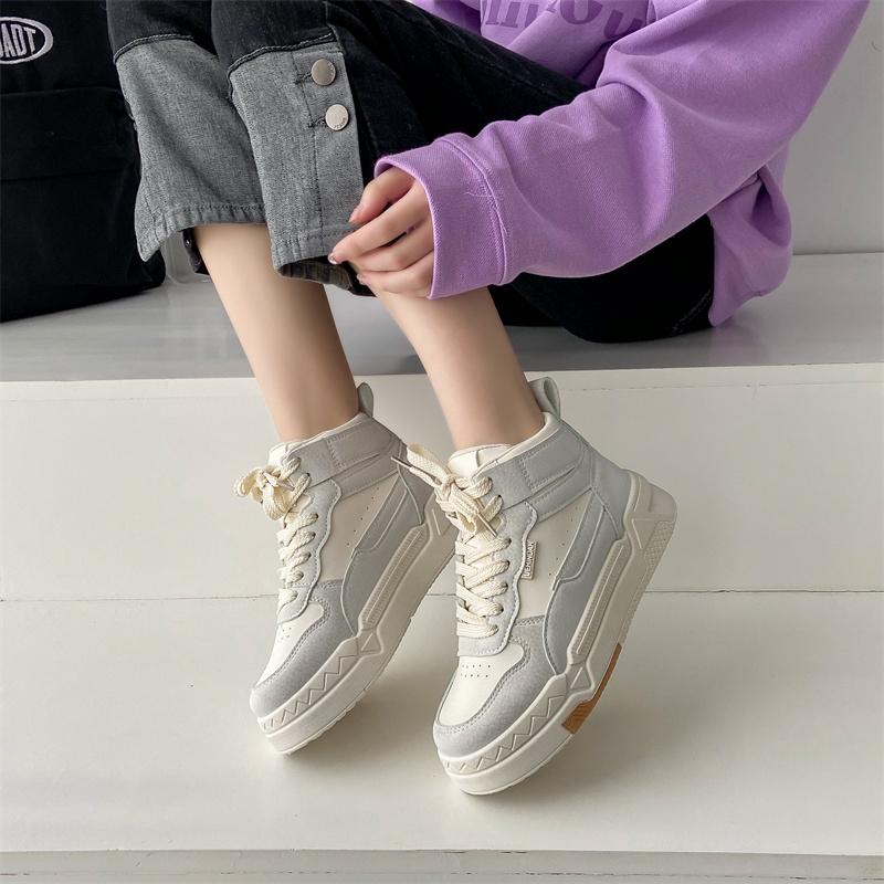 Pinoypeds 2023 korean style trendy fashion women's shoes ANTI-SLIP casual Walking Shoes Footwear Closed Girl Running Sneakers Sports Shoes Lace Training Rubber Athletic