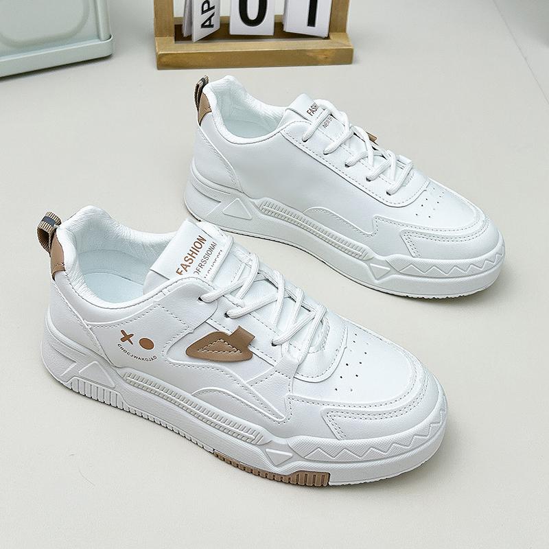 Pinoypeds 2024 Korean Fashion Casual Trainers Women's shoes Trendy Design lightweight Breathable calfskin Walking Shoes Girl Closed Sneakers Runner Running Training Sports Shoes Footwear Athletic Leather