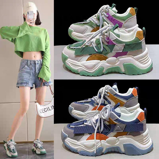 Dad shoes casual shoes running shoes women's shoes sports shoes trendy shoes student street shooting 2024 new Korean version all-match fashion Footwear Closed