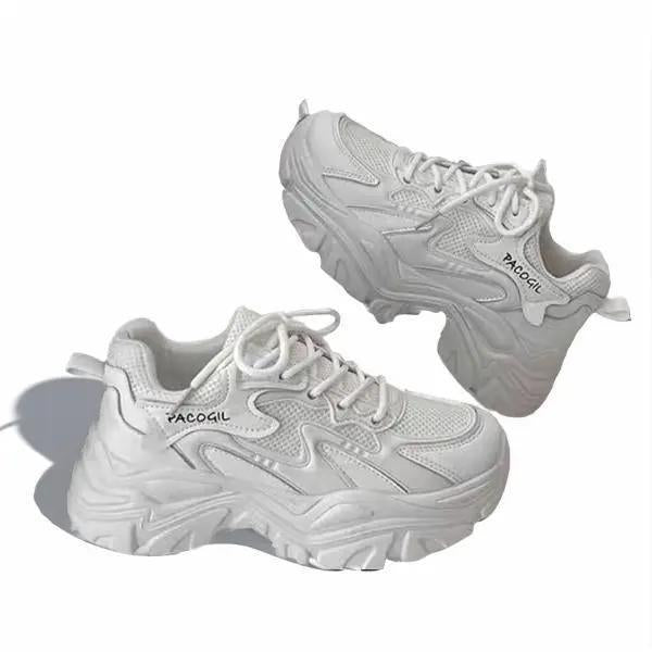 Pinoypeds 2024 Korean Fashion Women's shoes trendy design lightweight breathable slip resistance Closed Walking Shoes Girl Casual Trainers Footwear Sneakers Running Sports Shoes