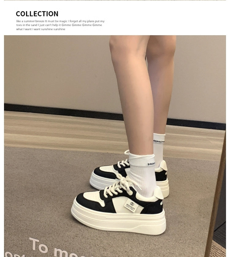 Pinoypeds 2024 Korean Fashion Style Women's Shoes Casual Trainers Trendy design breathable lightweight Calfskin