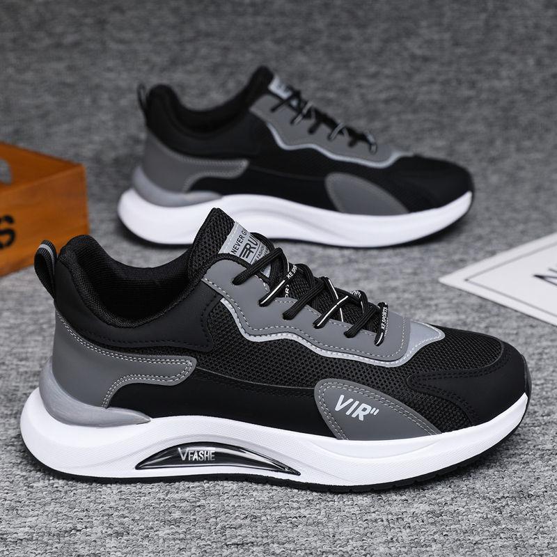 PINOYPES high quality menrunning shoes breathable high quality light weight running sneaker men sports shoes korea style new design men shoes mesh leather shoes brathable comfortable man