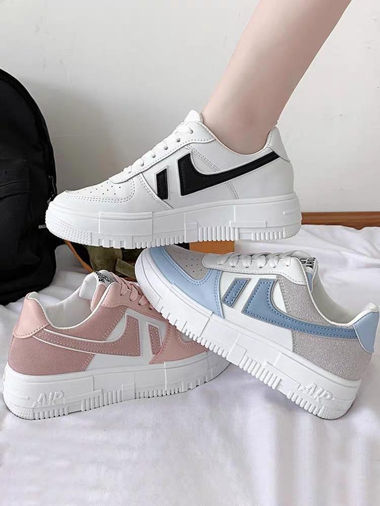 Pinoypeds 2024 korean fashion style No Heel Summer Round Toe Women's Comfortable Breathable Trainers Training Runner Athletic Walking Shoes Closed Girl Running Footwear Casual Sneakers Sports Shoes