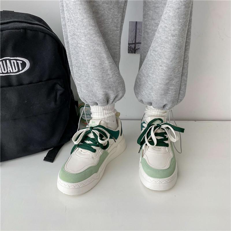 Pinoypeds 2023 hot selling korean fashion  women's shoes with trendy design calfskin Girl Closed Footwear Sneakers Walking Shoes Athletic Casual