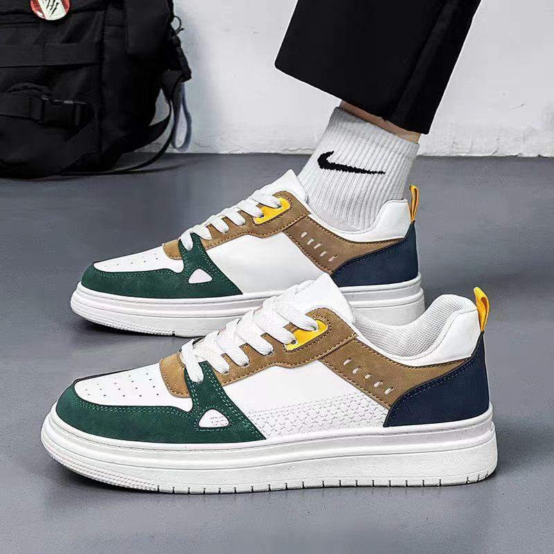 Pinoypeds 2024 Korean Fashion Casual Trainer Men's Shoes low top calfskin Breathable Lightweight Closed Boy Sneakers Training Sports Shoes Athletic Running Walking Shoes Comfort Footwear Runner Flat