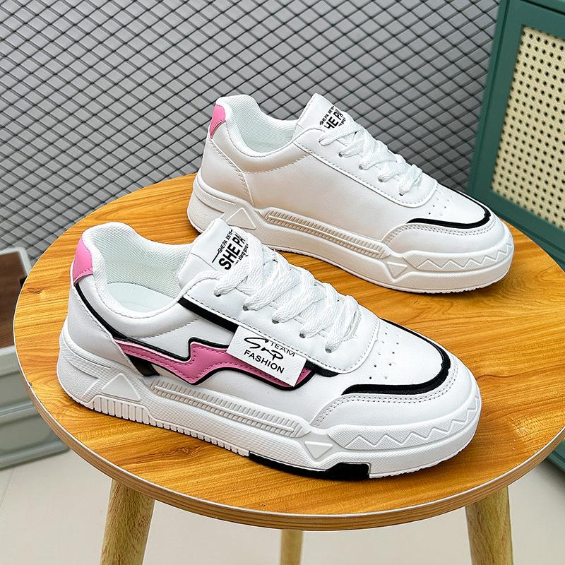 Pinoypeds 2024 Korean Fashion Style casual trainers Women's shoes flexible lightweight breathable calfskin Girl Footwear Walking Shoes Closed Sneakers Running Athletic Runner Training Sports Shoes