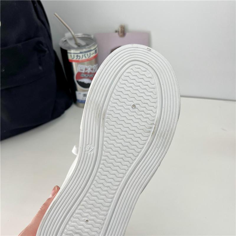 PINOYPEDS Women's Shoes Thick-soled White Shoes Women's 2024 New Spring Spring Popular Trendy Brand Sports White Shoes Footwear Walking Shoes