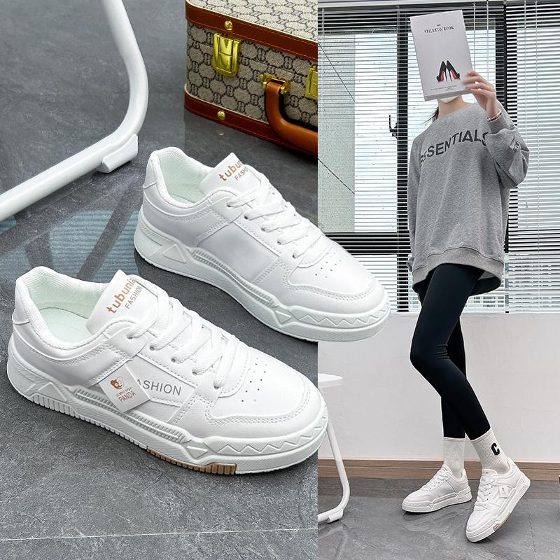 Pinoypedss 2024 Korean Fashion casual trainers Women's shoes Trendy Design Calfskin Lightweight Breathable Slip resistance Girl Closed Walking Shoes Running Footwear Sports Shoes Athletic Runner Training Sneakers af1 triple