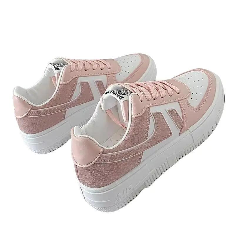 Pinoypeds 2024 korean fashion style No Heel Summer Round Toe Women's Comfortable Breathable Trainers Training Runner Athletic Walking Shoes Closed Girl Running Footwear Casual Sneakers Sports Shoes