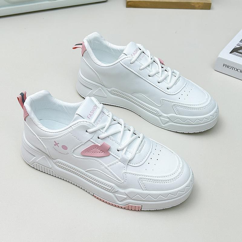 Pinoypeds 2024 Korean Fashion Casual Trainers Women's shoes Trendy Design lightweight Breathable calfskin Walking Shoes Girl Closed Sneakers Runner Running Training Sports Shoes Footwear Athletic Leather