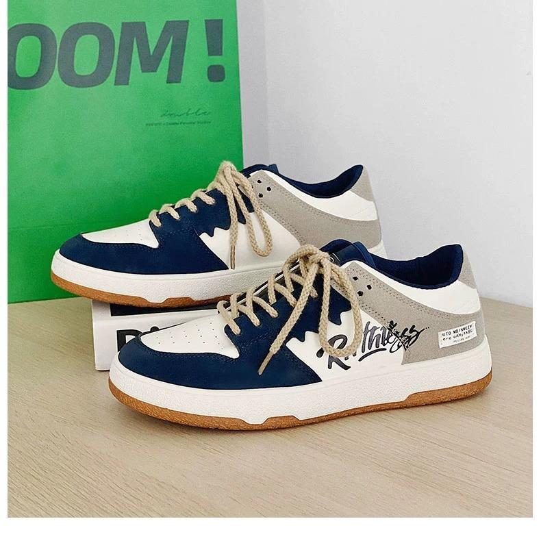 Pinoypeds 2024 New Arrival Korean Fashion Men's shoes sneaker casual Trainers Round Toe Sport Summer Calfskin Boy Footwear Runner Walking shoes Training Running star shoes Closed Sports Shoes