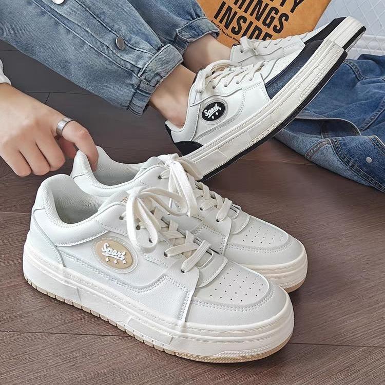 Pinoypeds 2024 Korean Fashion Style Women's shoes Casual Trainers sporty Calfskin Breathable Flexible Lightweight Girl Walking Shoes Training Runner Sneakers Footwear Athletic Closed Sports Shoes Running