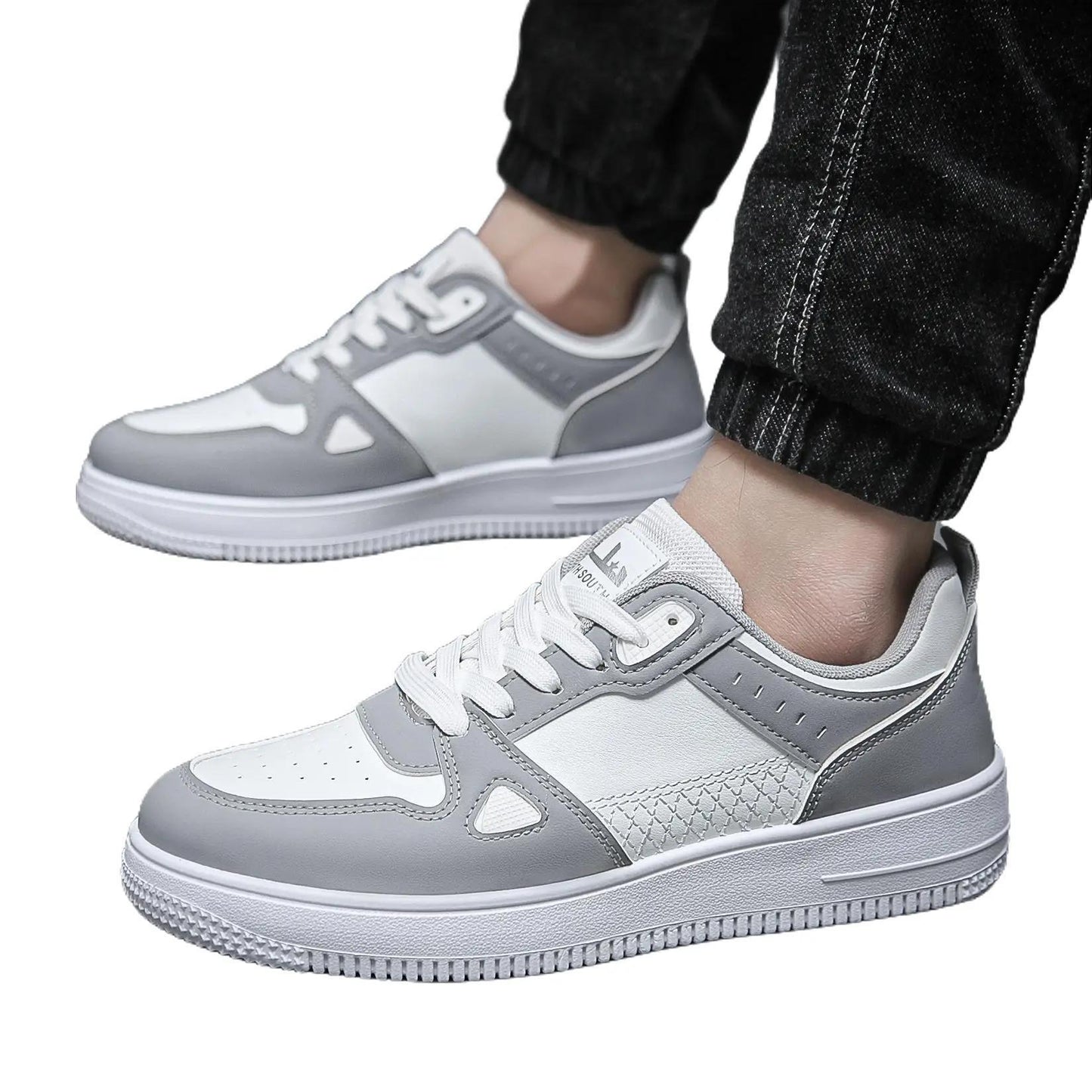 Pinoypeds 2024 Korean Fashion Casual Trainer Men's Shoes low top calfskin Breathable Lightweight Closed Boy Sneakers Training Sports Shoes Athletic Running Walking Shoes Comfort Footwear Runner Flat